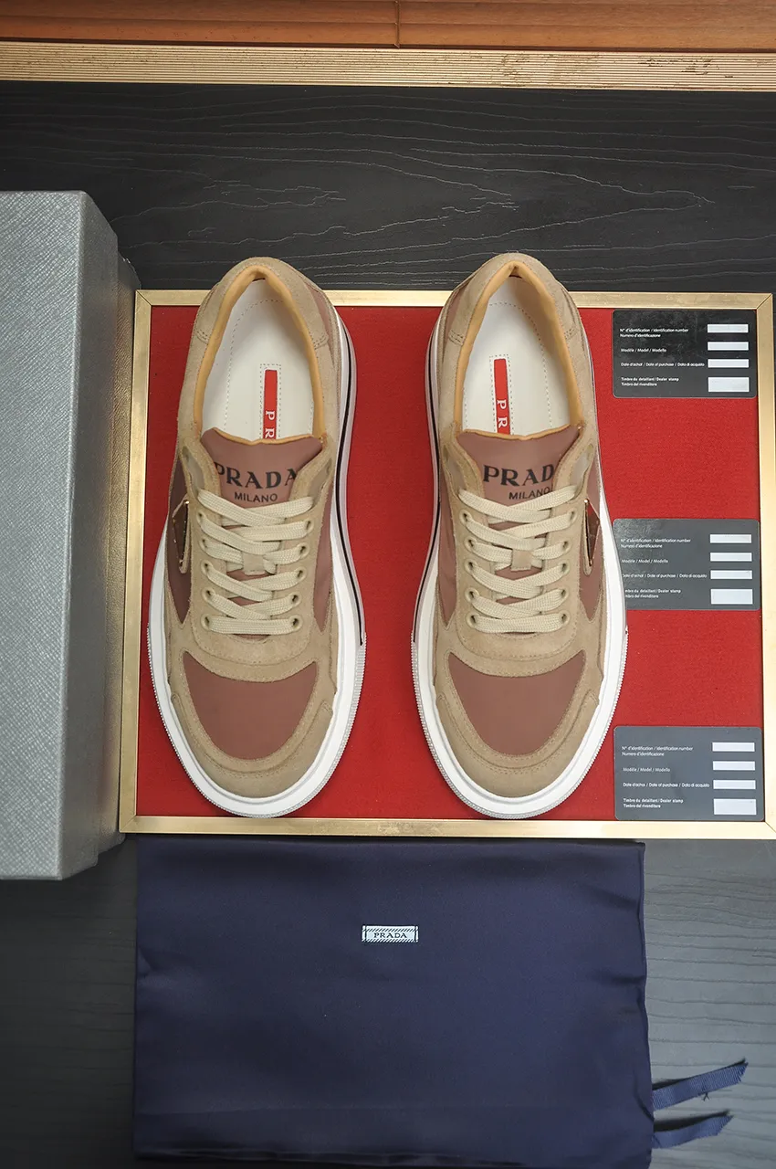 Men's shoes 💰580💶【PRADA】Top original, new season, high quality original goods, top imported calfskin with original imported glue, imported cowhide inside with original cowhide feet, original outsole! Quality guaranteed! Code 38-45 (45 customized)